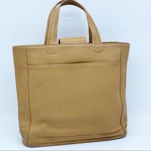 Coach Rare Vintage Tan Leather Legacy Tote
